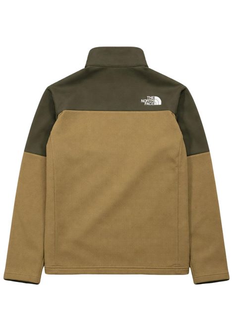 Green nylon sweatshirt for children THE NORTH FACE | AY5M8JVERDE